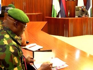 President Tinubu Meets Service Chiefs