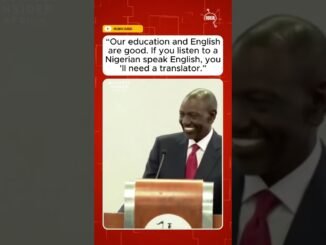Kenyan President mocks Nigerian English