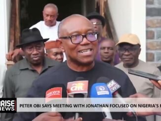 Peter Obi reveals strategic meeting with Jonathan