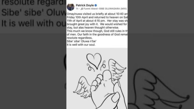 Doyle and Wife Funmilayo Welcome New Baby