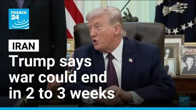 Trump Says U.S. Could End Military Action in Iran