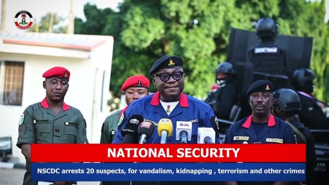 20 Foreign Nationals Nabbed by NSCDC