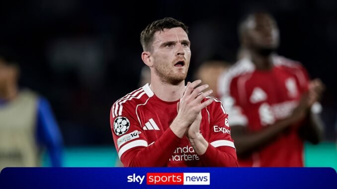 Robertson bids farewell to Liverpool after nine years