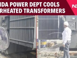 Officials use buckets to cool transformers heatwave