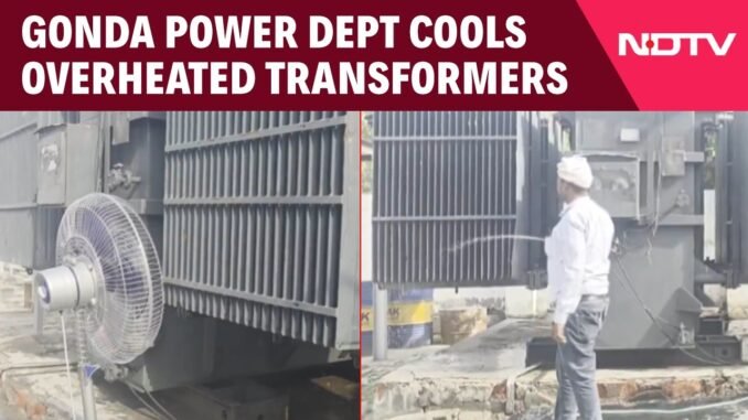 Officials use buckets to cool transformers heatwave