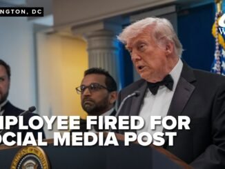 Employee fired after Trump comment