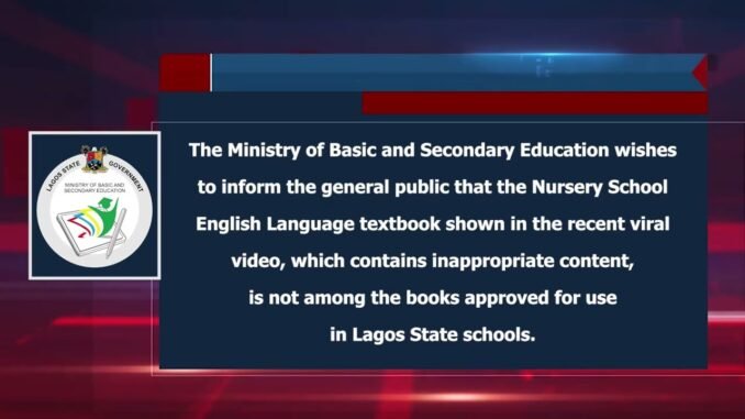 Lagos govt denies textbook link