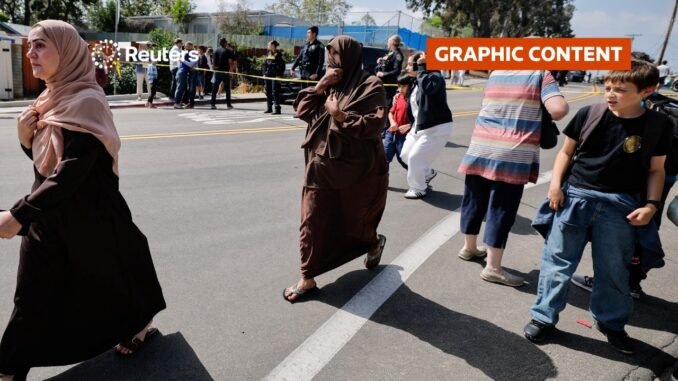 San Diego mosque tragedy scene