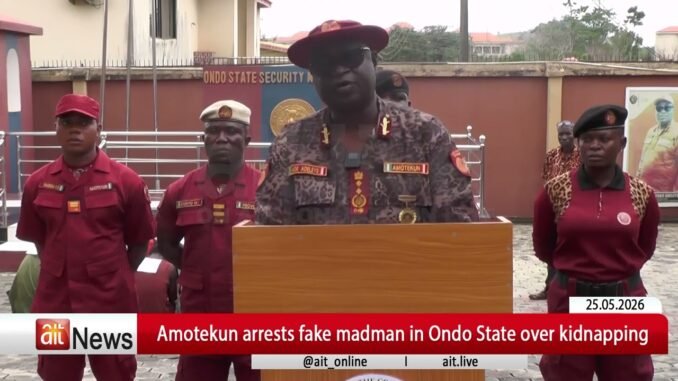 Amotekun arrests fake mad men