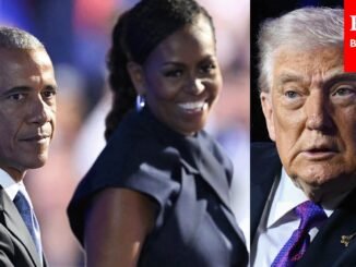 AI mugshot of Obama shared by Trump