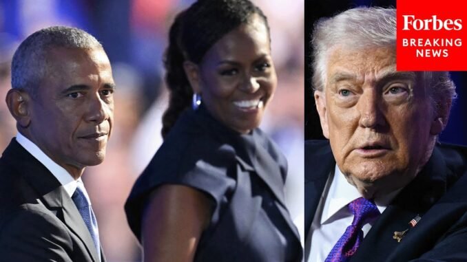 AI mugshot of Obama shared by Trump