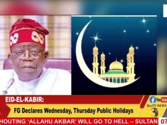FG declares Eid public holidays