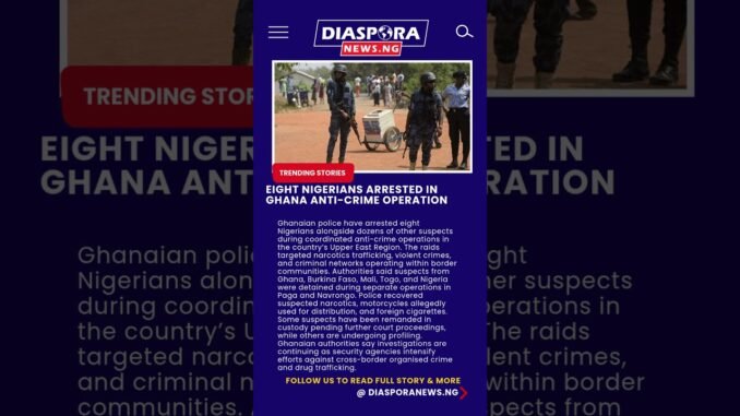 Ghana arrests 74 crime suspects