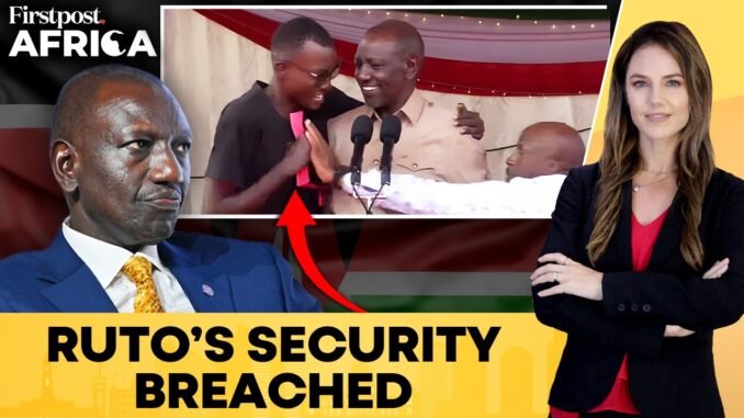 Man breaches Ruto security stage