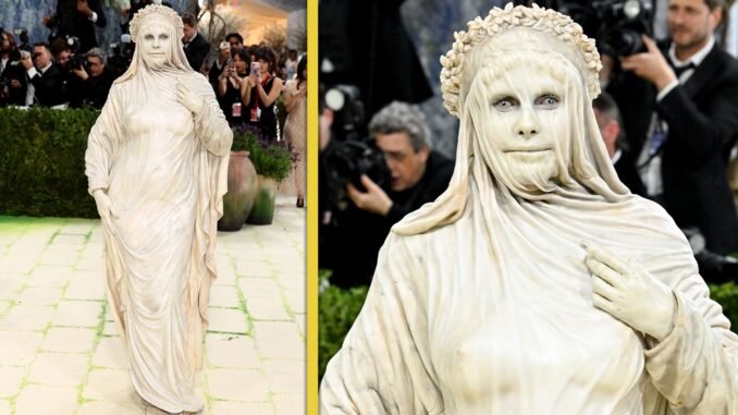 Heidi Klum stuns as Veiled Vestal at Met Gala