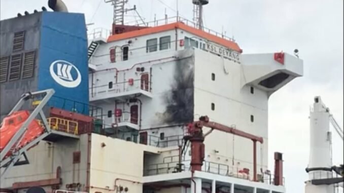 Drone attack strikes cargo ship in Black Sea