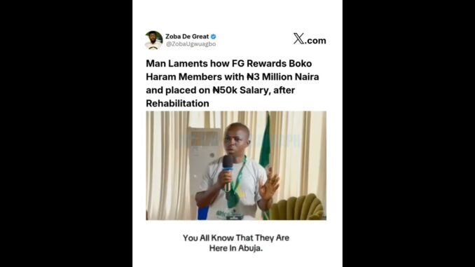 FG Faces Backlash Over Boko Haram Ex-Member
