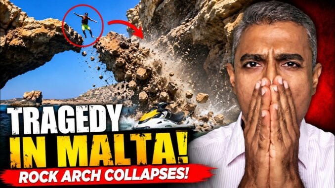 Jet skier dies in Malta Arch collapse