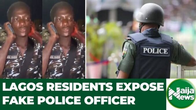 Fake Policeman Nabbed in Lagos After Stealing