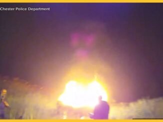 Woman Catches Fire on UK Street