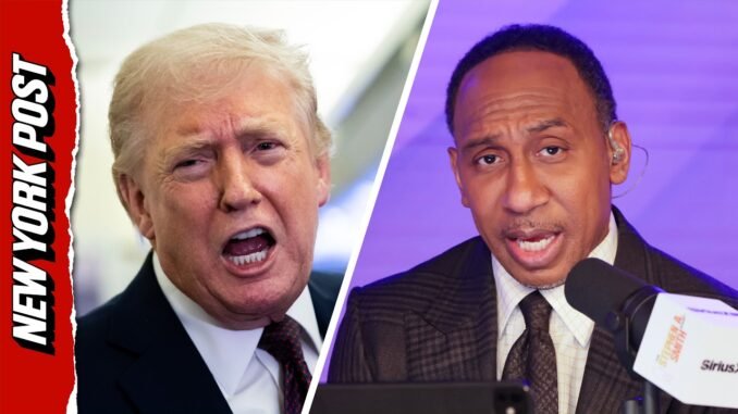 Stephen A. Smith challenges Donald Trump