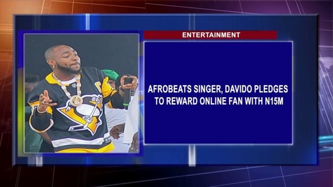 Davido gifts fan N15 million