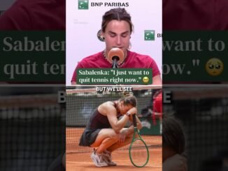 Sabalenka wants to quit after French Open collapse
