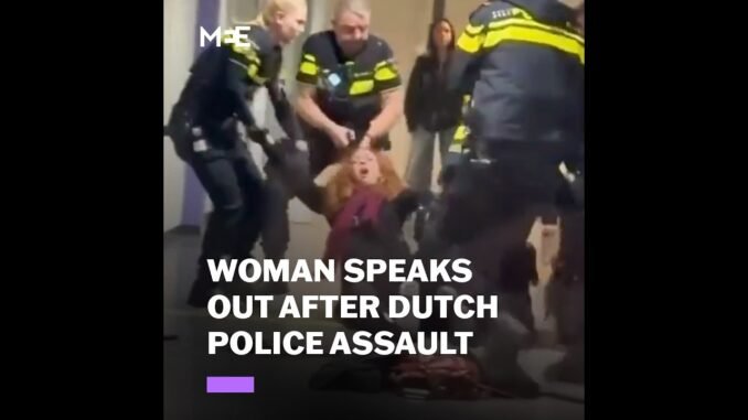 Dutch Police Drag Pregnant Woman