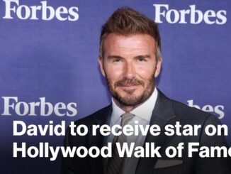 David Beckham gets Hollywood star