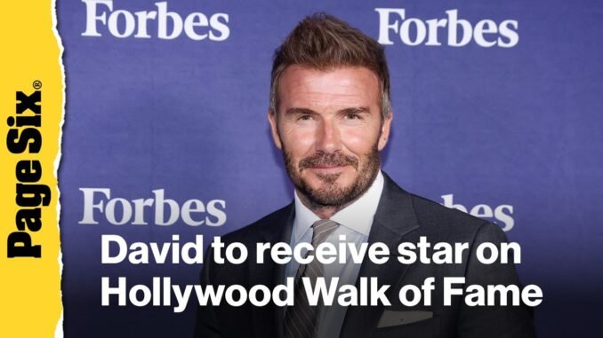 David Beckham gets Hollywood star