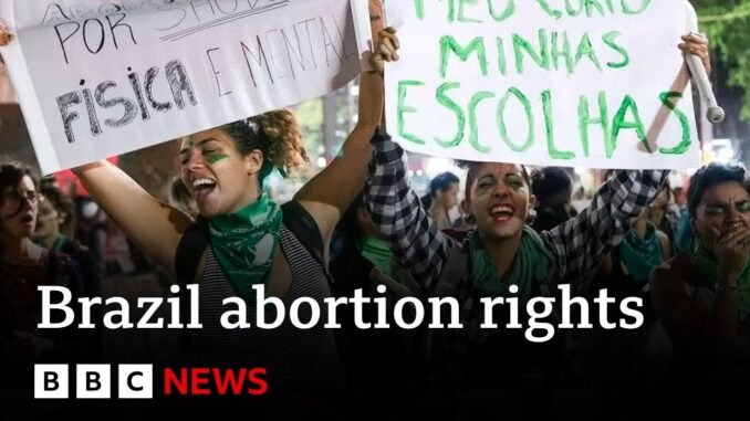 Brazil abortion law vote protest