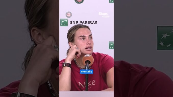 World No.1 Sabalenka after losses