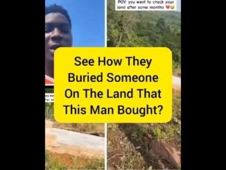 Man shocked at buried remains on land