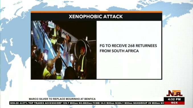 Nigerians return from South Africa
