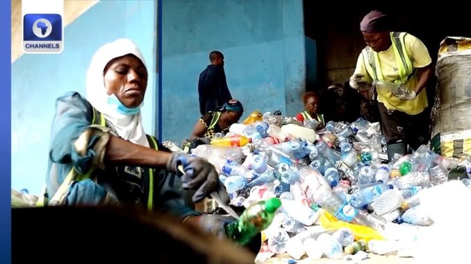 Lagos suspects recycling dirty waste