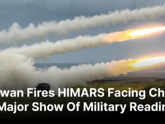 Taiwan HIMARS drill firing rockets