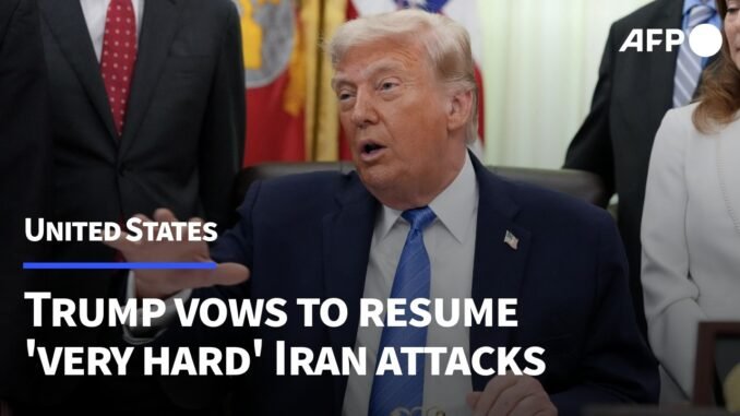 Trump warns Iran over attacks