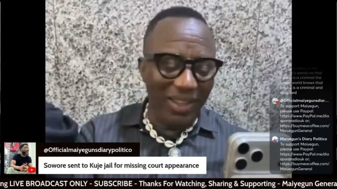Sowore in Kuje Prison