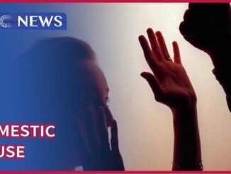 Woman in distress at home conflict