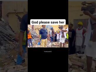 Rescue team saves trapped building victim