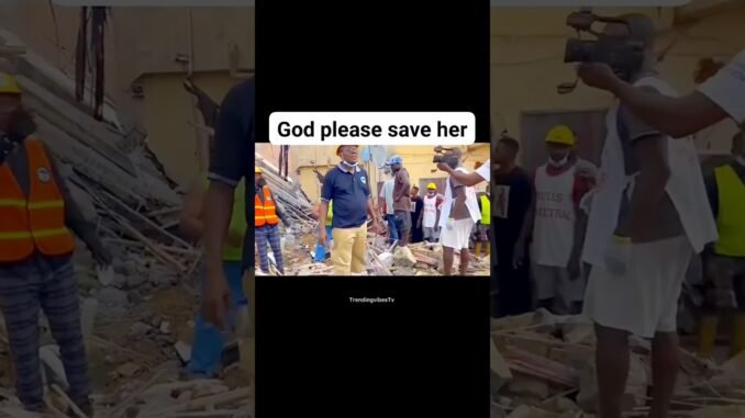 Rescue team saves trapped building victim