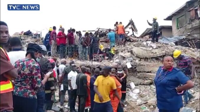 Alakija building collapse rescue