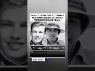Young Trump and teenage Obama