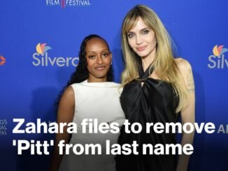 Zahara Jolie files to drop Pitt surname
