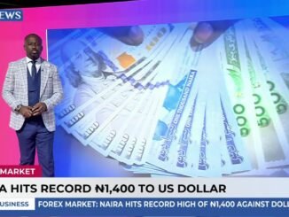 Naira weakens to N1,400 per Dollar