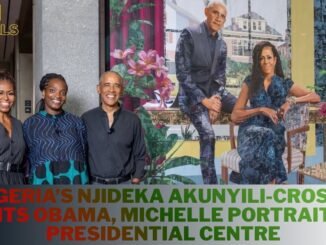 Obamas celebrate Njideka Akunyili-Crosby portrait