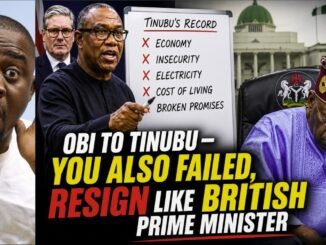 Peter Obi demands President Tinubu's resignation