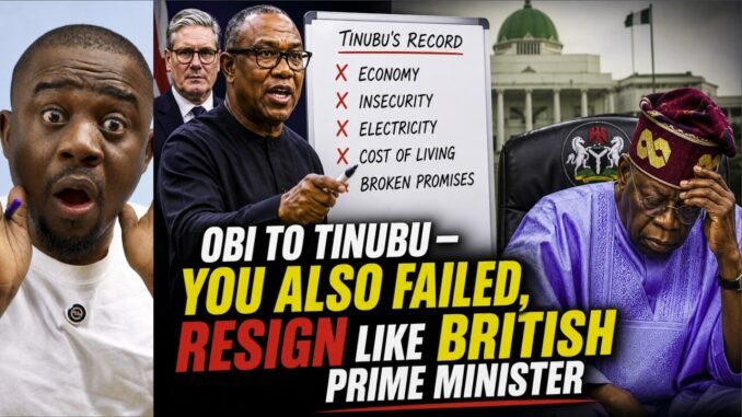 Peter Obi demands President Tinubu's resignation