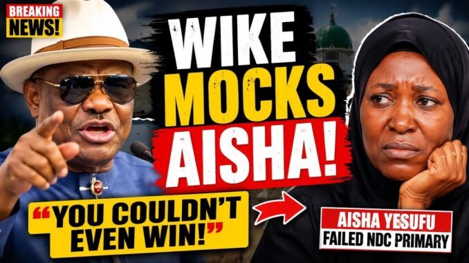 Aisha Yesufu claps back hard at Wike's jabs