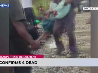 Infant among four dead in Agbor train derailment